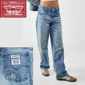 Vintage Rare Levi's Two Horse White Patch Jeans